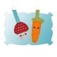 Mushroom and Carrot Zipper Pulls In The Hoop | Machine Embroidery Designs by JuJu