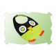 Quilted Owl Baby Bib In The Hoop | Machine Embroidery Designs by JuJu