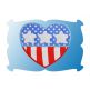 Patriotic Heart Applique | Machine Embroidery Designs by JuJu