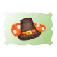 Pilgrim Hat Snap Clip Mini In The Hoop | Machine Embroidery Designs by JuJu