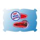 Red White Boom Snap Clip Mini | Machine Embroidery Designs by JuJu