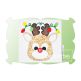 Reindeer With Christmas Lights Boy Applique | Machine Embroidery Designs by JuJu