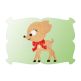 Reindeer With Bow Minis | Machine Embroidery Designs by JuJu