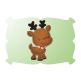 Reindeer Applique | Machine Embroidery Designs by JuJu