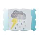 Storm Clouds With Lightening Applique | Machine Embroidery Designs by JuJu