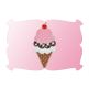 Triple Scoop Ice Cream Cone Applique | Machine Embroidery Designs by JuJu