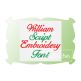 William Script Embroidery Font | Machine Embroidery Designs by JuJu