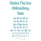 Under The Sea Embroidery Font | Machine Embroidery Designs by JuJu