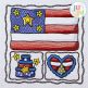 Patriotic Scenes Flag Embroidery Design | Machine Embroidery Designs by JuJu