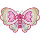 Whimsical Butterfly 2 Embroidery Design | Machine Embroidery Designs by JuJu