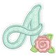 Flirty Flower Applique Alphabet Machine Embroidery Designs By JuJu