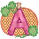 Pumpkin Applique Alphabet Machine Embroidery Designs By JuJu