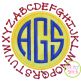ABC Circle Patch Applique | Machine Embroidery Designs by JuJu