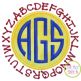 ABC Circle Patch Applique | Machine Embroidery Designs by JuJu