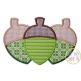 Acorn Trio Applique | Machine Embroidery Designs by JuJu
