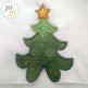 Christmas Tree Side Seam Cutaway Applique Embroidery Design | Machine Embroidery Designs by JuJu