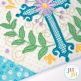 In The Hoop Elegant Cross Mug Rug Project | Machine Embroidery Designs by JuJu