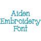 Aiden Embroidery Font Machine Embroidery Designs by JuJu