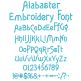 Alabaster Embroidery Font | Machine Embroidery Designs by JuJu