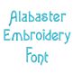 Alabaster Embroidery Font | Machine Embroidery Designs by JuJu