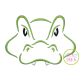 Alligator Mascot Embroidery | Machine Embroidery Designs by JuJu