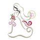All Occasion Swirly Bride Embroidery