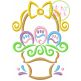 Itch 2 Stitch All Occasion Swirly Easter Basket Digital Embroidery Machine Designs by JuJu
