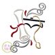 All Occasion Swirly Graduation Embroidery | Machine Embroidery Designs by JuJu