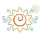 All Occasion Swirly Sun Embroidery | Machine Embroidery Designs by JuJu