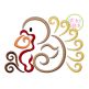 All Occasion Swirly Turkey Embroidery | Machine Embroidery Designs by JuJu