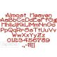 Almost Heaven Embroidery Font 