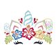 Aloha Unicorn Horn Embroidery | Machine Embroidery Designs by JuJu