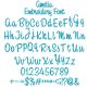 Amelia Embroidery Font | Machine Embroidery Designs by JuJu