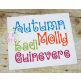 Amorette Embroidery Font