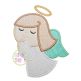 Angel Girl Applique | Machine Embroidery Designs by JuJu