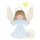 Angel Star Sketch Embroidery | Machine Embroidery Designs by JuJu
