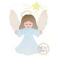 Angel Star Sketch Embroidery | Machine Embroidery Designs by JuJu