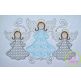 Angel Trio Motif Embroidery | Machine Embroidery Designs by JuJu