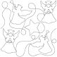 Angels Stars End-to-End Quilting | Machine Embroidery Designs by JuJu