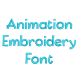 Animation Embroidery Font | Machine Embroidery Designs by JuJu