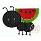 Ant Watermelon Applique | Machine Embroidery Designs by JuJu
