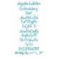 Apple Cobbler Embroidery Font Machine Embroidery Designs by JuJu