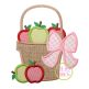 Apple Basket Applique | Machine Embroidery Designs by JuJu