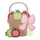 Apple Basket Applique | Machine Embroidery Designs by JuJu