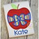 Apple Big Bow Applique Design | Machine Embroidery Designs by JuJu