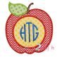 Apple for Monogram Applique | Machine Embroidery Designs by JuJu