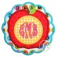 Apple Scallop Monogram Applique | Machine Embroidery Designs by JuJu