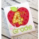 Apple School 4th Grade Number Applique | Machine Embroidery Designs by JuJu