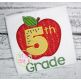 Apple School 5th Grade Number Applique | Machine Embroidery Designs by JuJu