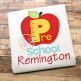 Apple Pre School Pre K Number Applique | Machine Embroidery Designs by JuJu